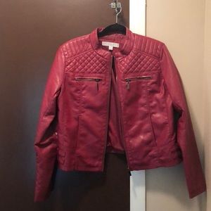 Leather Burgundy Jacket